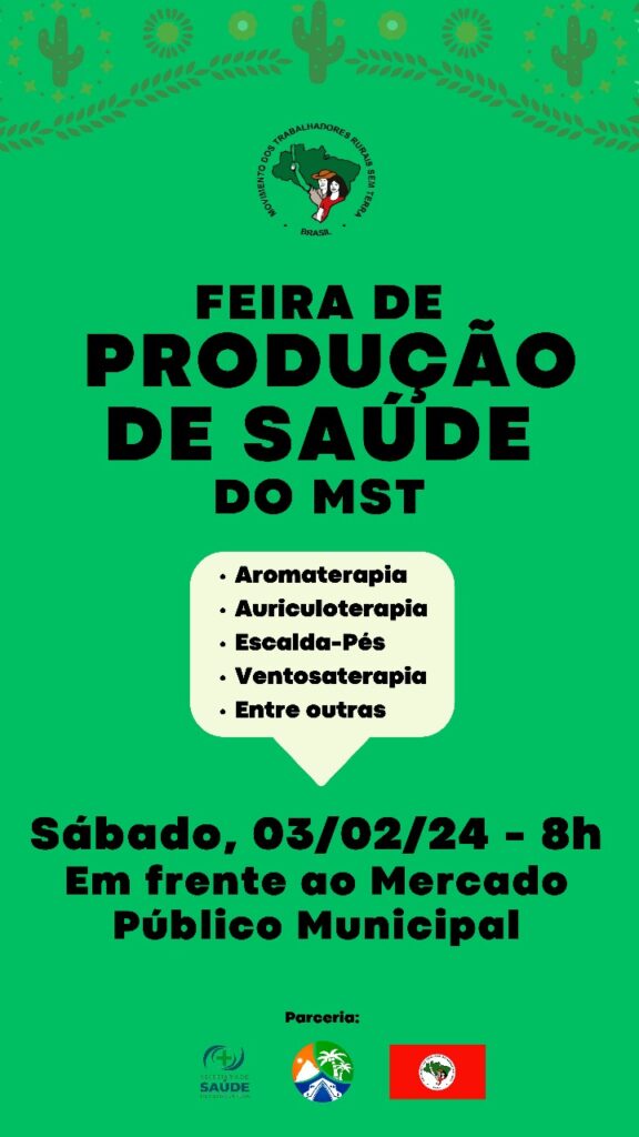 MST realiza Feira de Produção de Saúde no Centro de Petrolândia-PE MST realiza Feira de Produção de Saúde no Centro de Petrolândia-PE