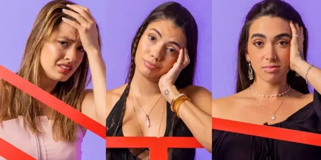 BBB24: Beatriz, Fernanda e Giovanna estão no paredão
