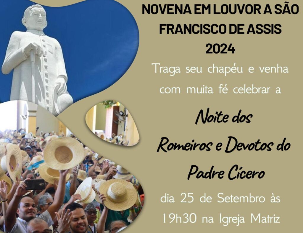 Petrolândia: Paróquia de São Francisco de Convida Romeiros para a Primeira Noite do Novenário de São Francisco de Assis Petrolândia: Paróquia de São Francisco de Convida Romeiros para a Primeira Noite do Novenário de São Francisco de Assis