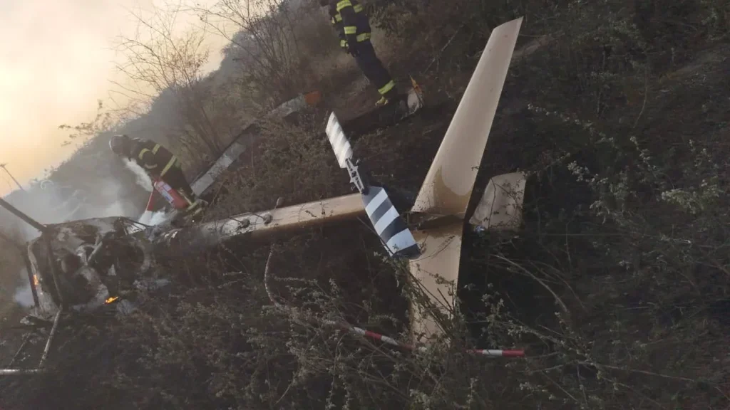 Queda de helicóptero em Caruaru deixa dois mortos e um ferido