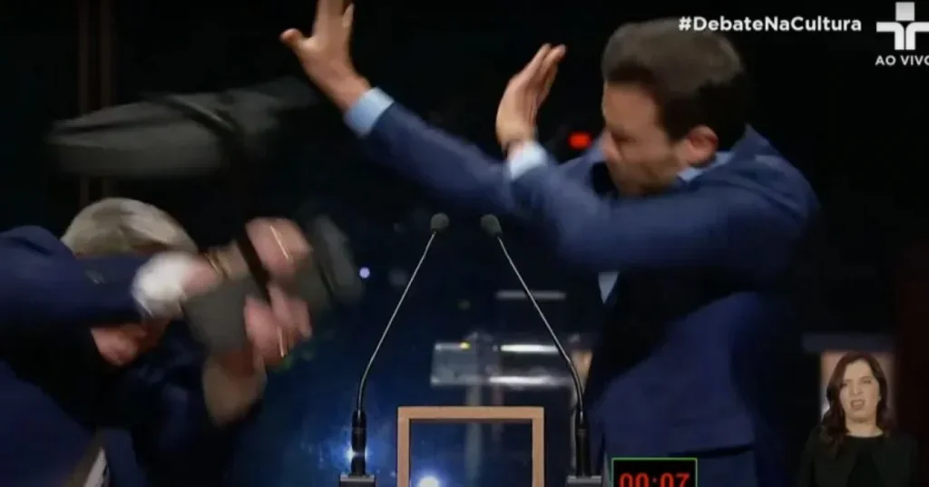 Agressão marca debate entre Datena e Pablo Marçal para a prefeitura de SP Agressão marca debate entre Datena e Pablo Marçal para a prefeitura de SP