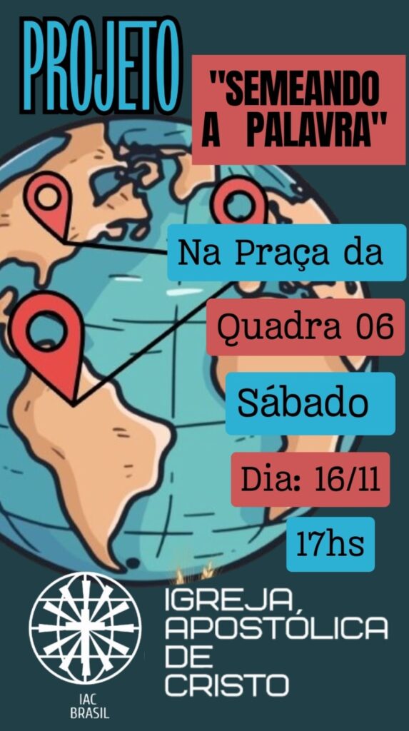 Igreja Apostólica de Cristo promove o Projeto Semeando a Palavra na Quadra 06 em Petrolândia