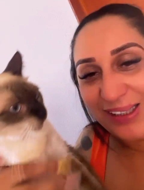 Após divulgação do Blog PN, cantora Íris de Luxo reencontra gata desaparecida em Petrolândia