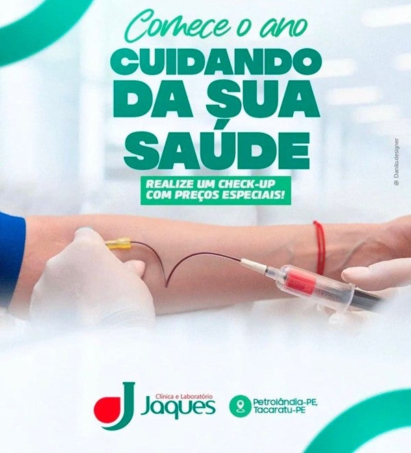 Comece o ano cuidando da sua saúde com a Clínica e Laboratório Jaques em Petrolândia e Tacaratu