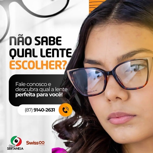 Não sabe qual lente escolher para seu óculos? Ótica Sertaneja de Petrolândia te ajuda a encontrar a ideal!