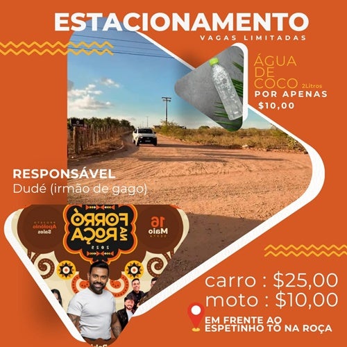 Vai pro Forró na Roça de Petrolândia? Estacionamento com Vagas Limitadas nesta Sexta (16)