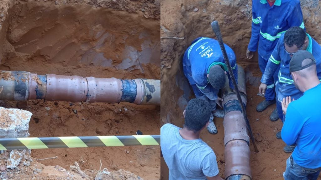 Compesa finaliza reparo e água começa a retornar de forma gradativa em Petrolândia nesta terça (17)