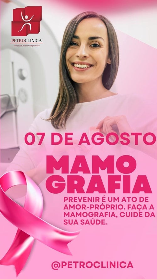 Petroclínica anuncia realização de mamografias em Petrolândia no dia 7 de agosto Petroclínica anuncia realização de mamografias em Petrolândia no dia 7 de agosto
