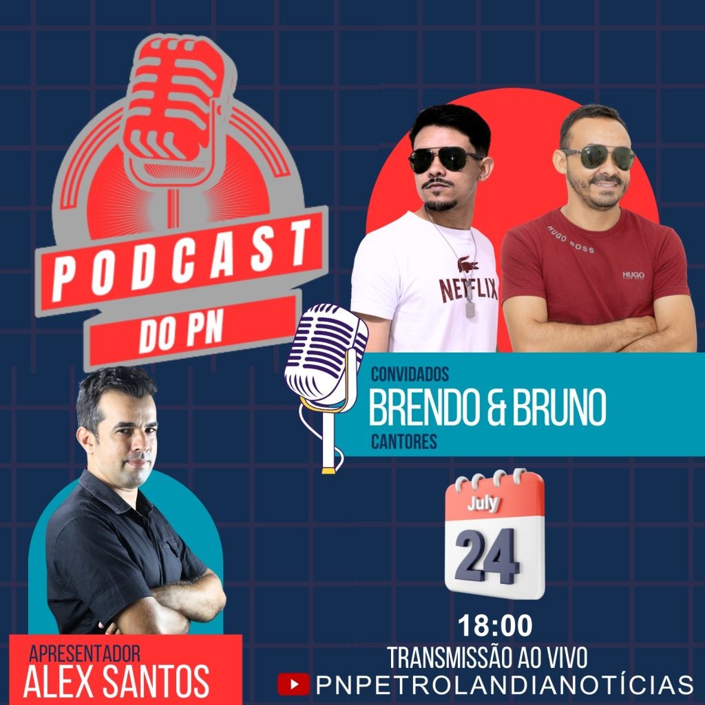Podcast do PN estreia nova temporada com estúdio renovado e entrevista com a dupla Brendo & Bruno em Petrolândia