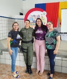 Patrulha Maria da Penha Promove Palestra em Escola Rural de Jatobá Durante Operação Shamar Patrulha Maria da Penha Promove Palestra em Escola Rural de Jatobá Durante Operação Shamar