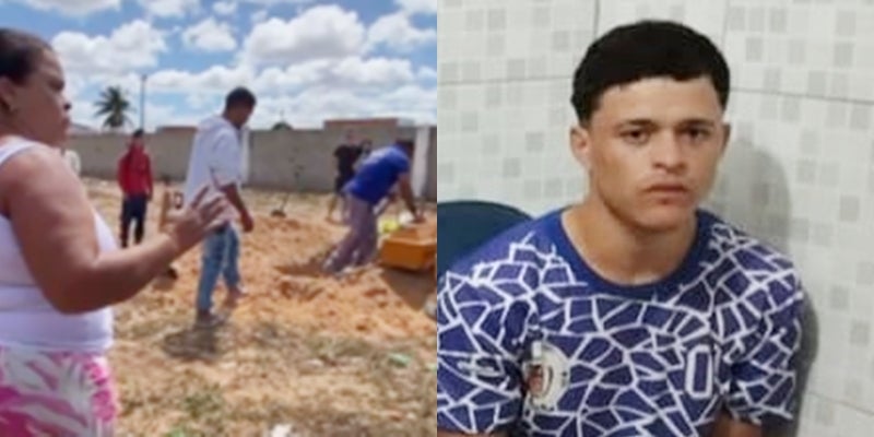 Mãe de jovem assassinado em Delmiro Gouveia faz desabafo emocionante durante sepultamento em Petrolândia Mãe de jovem assassinado em Delmiro Gouveia faz desabafo emocionante durante sepultamento em Petrolândia