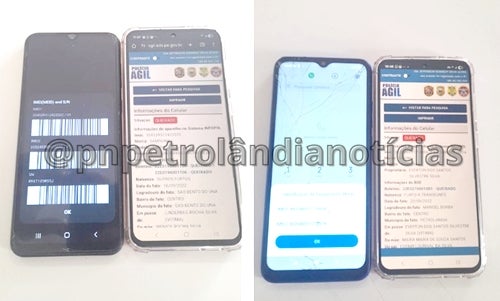 Polícia Militar recupera celulares roubados em Petrolândia Polícia Militar recupera celulares roubados em Petrolândia
