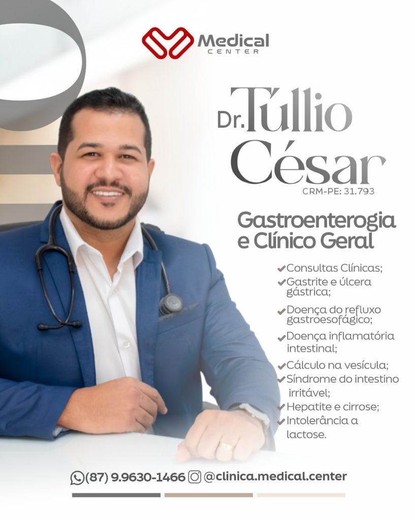 Dr. Túllio César realiza atendimentos na tarde desta quarta-feira (29) na Medical Center em Petrolândia