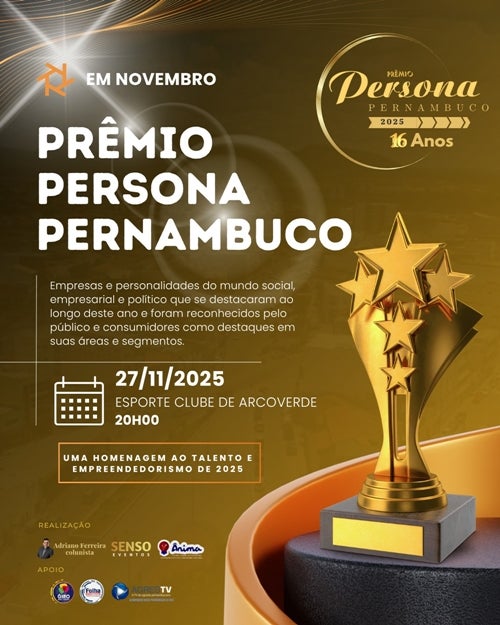 Prêmio Persona Pernambuco Homenageia os Melhores de Pernambuco em Arcoverde