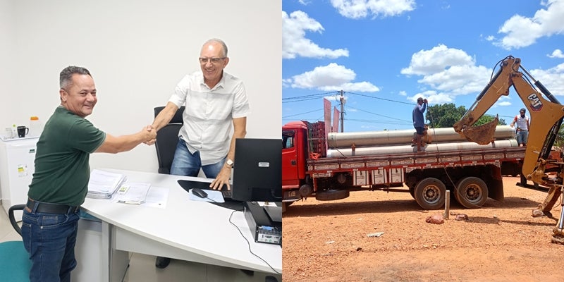 Petrolândia: Vereador Keno do Logradouro agradece à Superintendência Regional de Petrolina e ao Governo Federal por envio tubos para manutenção do Sistema Itaparica