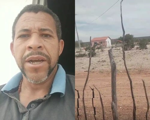 Morador do Assentamento Januário Moreira II pede apoio da Prefeitura para melhorar acesso e reduzir poeira em frente à residência, em Petrolândia