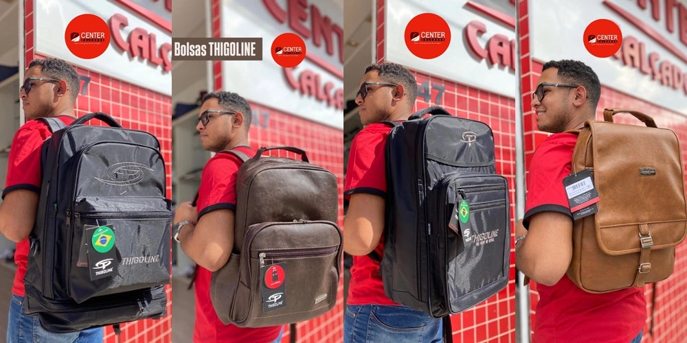 Center Calçados destaca mochilas Thigoline como opção ideal em praticidade e estilo em Floresta-PE