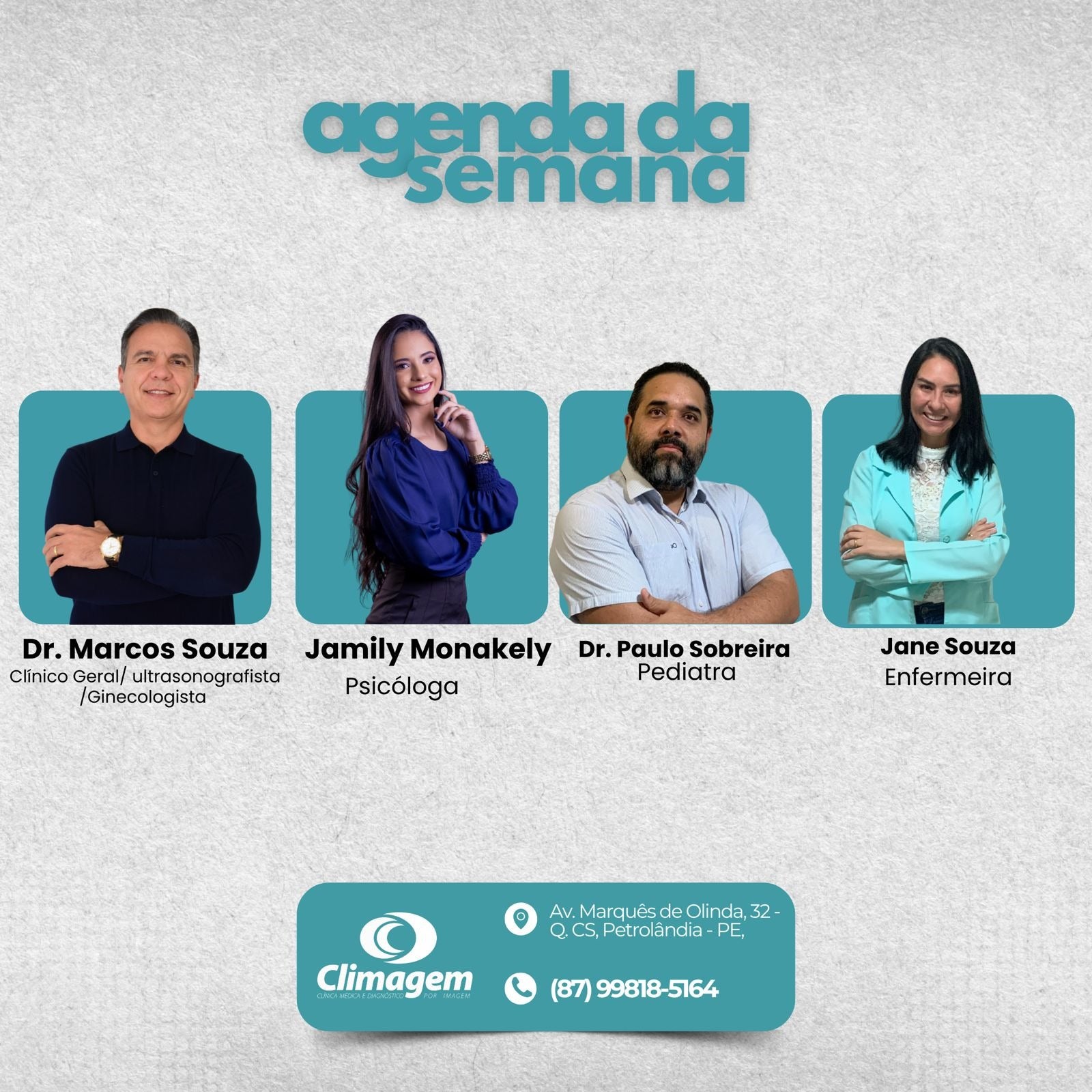 Climagem divulga agenda semanal de atendimentos em Petrolândia