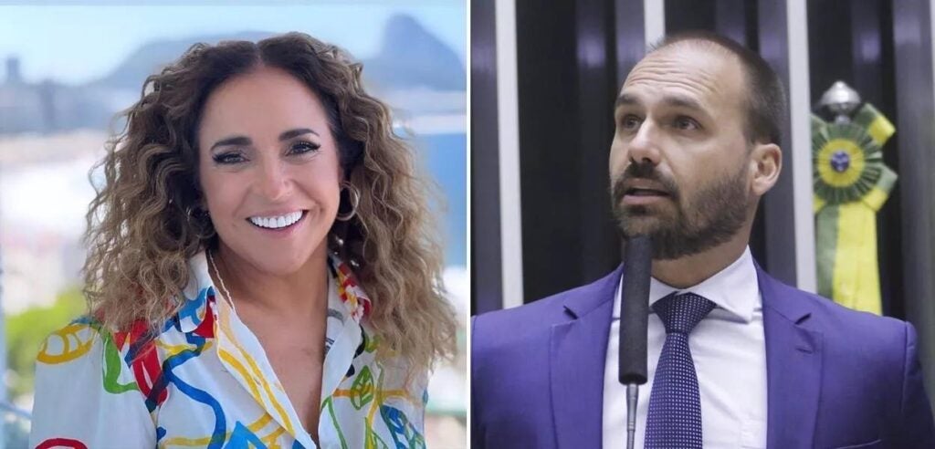 Daniela Mercury aciona STF para destravar processo contra Eduardo Bolsonaro