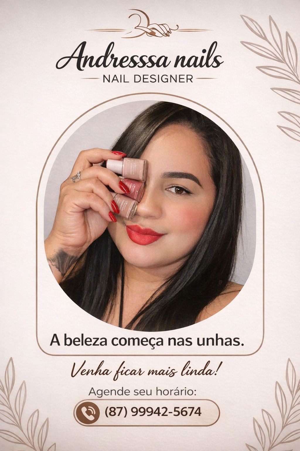 Andressa Nails lança promoção especial e passa a atender mulheres em Petrolândia com horários flexíveis