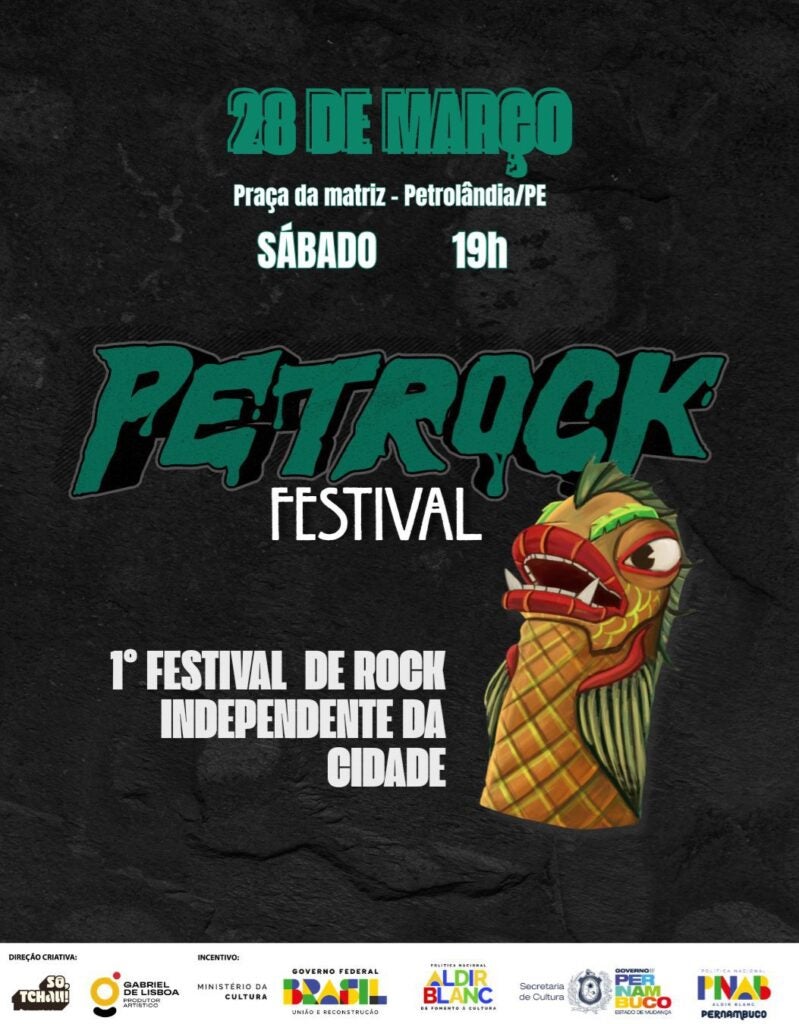 Petrolândia recebe PETROCK Festival neste sábado com noite de muito rock na Praça da Matriz