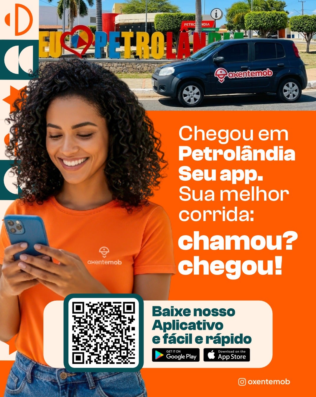 Aplicativo OxenteMob chega a Petrolândia e promete corridas rápidas e acessíveis; chamou, chegou!