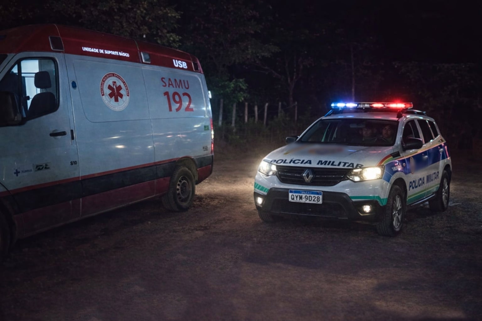 Noite de terror em Petrolândia: homem ataca duas pessoas com faca e machado, deixa vítimas feridas e foge antes da chegada da polícia