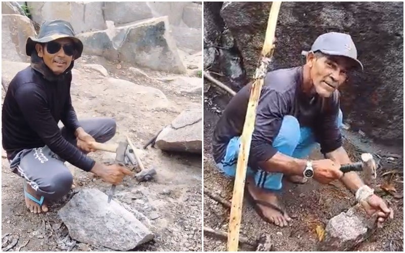 Arte de quebrar pedra resiste no Brejinho da Serra e mostra profissão de pixoteiro que está desaparecendo em Petrolândia