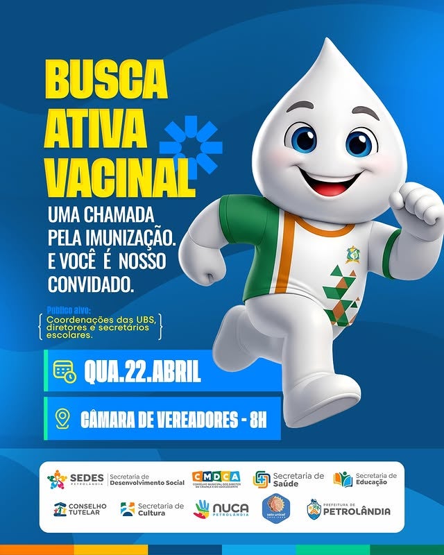 Petrolândia reforça imunização com ação de busca ativa vacinal