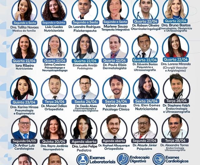 Mais Saúde divulga agenda semanal com atendimentos de diversas especialidades em Petrolândia