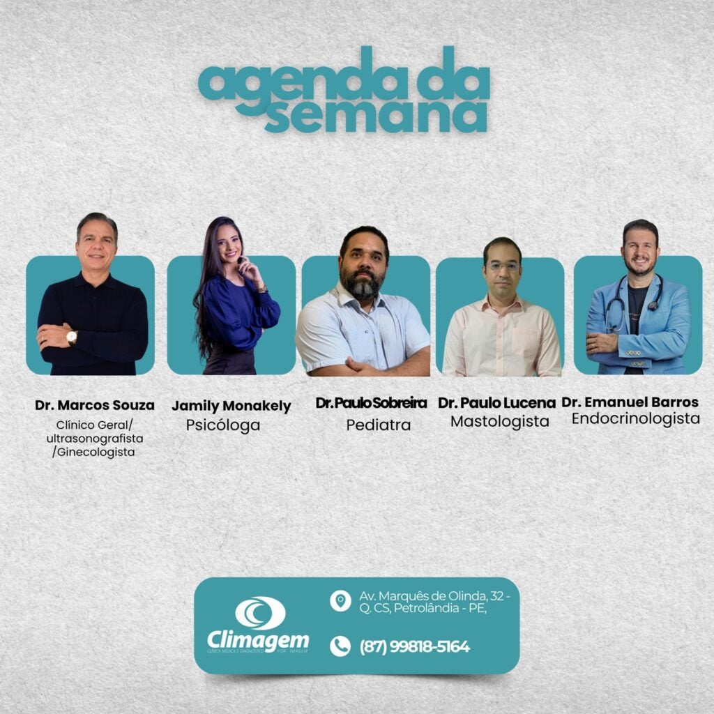Climagem divulga agenda semanal com especialistas em diversas áreas da saúde em Petrolândia