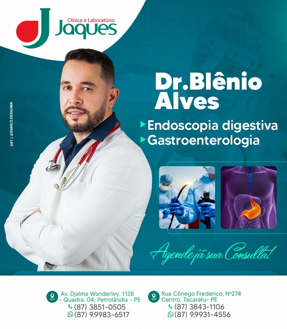Dr. Blênio Alves atende na Clínica Jaques em Petrolândia nesta terça (26)