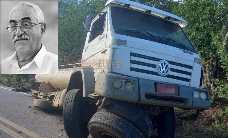 Motorista de caminhão-pipa morre após grave acidente na PE-360 em Floresta, PE