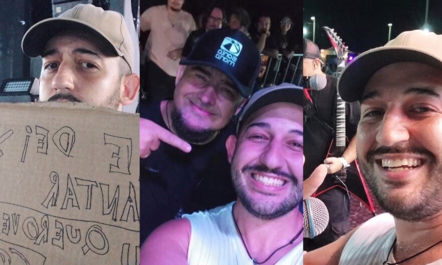 Fã chama atenção de Digão, sobe ao palco e canta hit dos Raimundos no Moto Paulo Afonso
