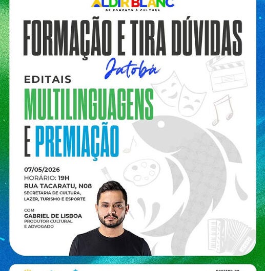 Prefeitura de Jatobá promove formação sobre editais da Política Nacional Aldir Blanc para fazedores de cultura
