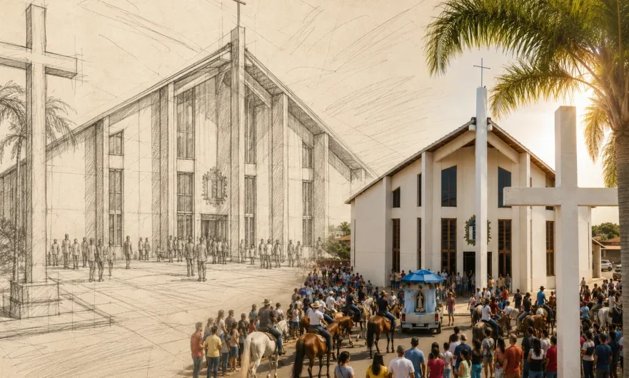 Igreja Matriz São Francisco de Assis pode ter sido inspirada na Arca de Noé e se tornou símbolo da fé e da reconstrução de Petrolândia