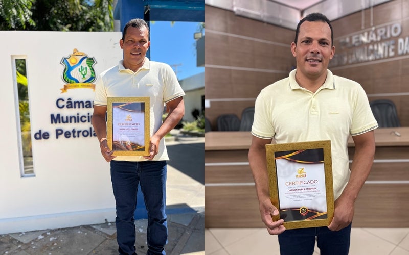 Petrolândia: Jadinho da Clínica é eleito “Melhor Vereador” pelo segundo ano consecutivo em pesquisa da INPES