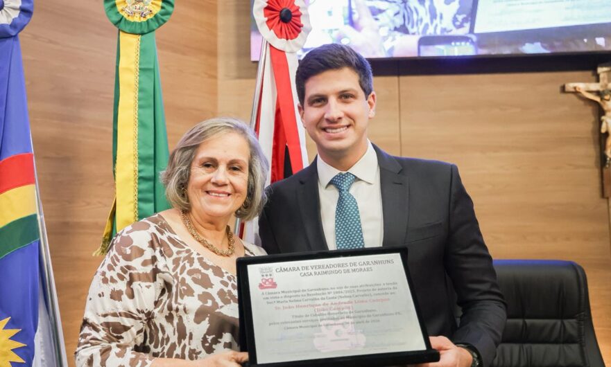 João Campos recebe título de cidadão de Garanhuns e reforça laços com o Agreste Meridional