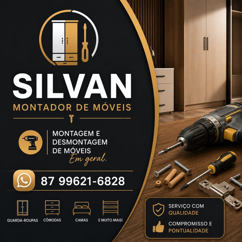 Silvan Montador de Móveis oferece serviços com qualidade, compromisso e pontualidade em Petrolândia