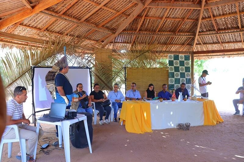 Retomada da adutora no território Entre Serras Pankararu é debatida em reunião com lideranças indígenas em Jatobá