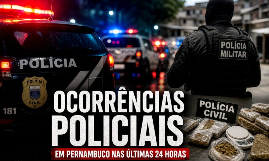 Violência marca últimas 24 horas em Pernambuco com homicídios, prisões e operações policiais