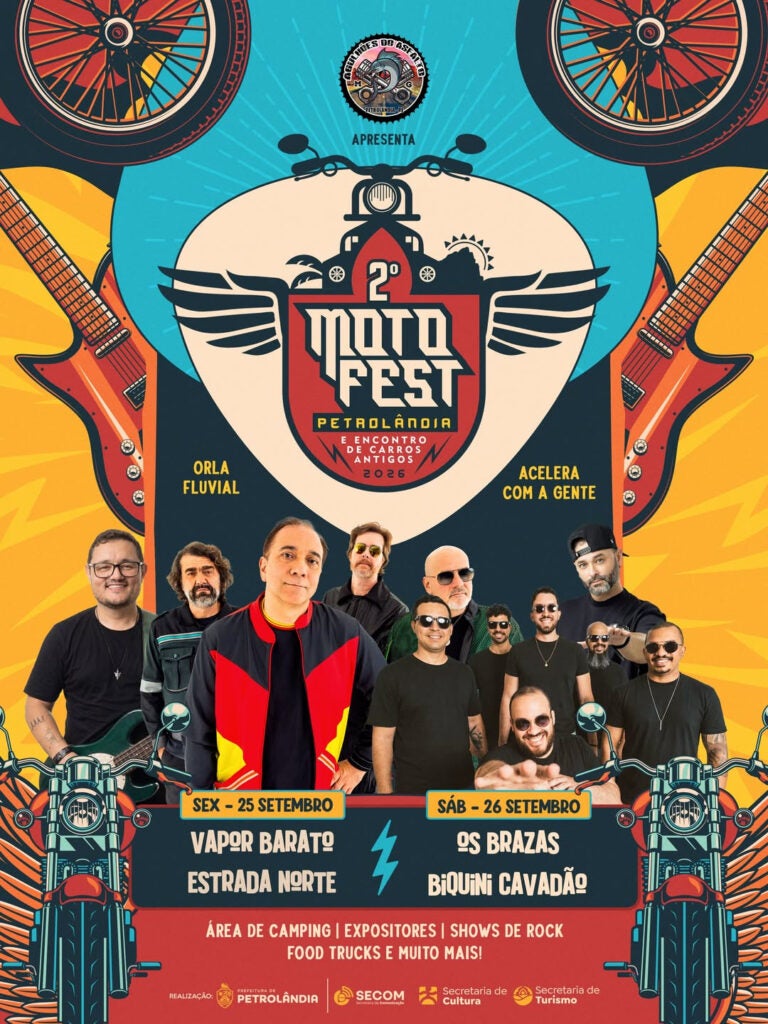 Moto Fest Petrolândia 2026 anuncia atrações e promete movimentar a Orla Fluvial em setembro