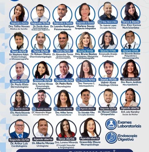 Clínica Mais Saúde divulga agenda semanal com especialistas e exames para a população de Petrolândia