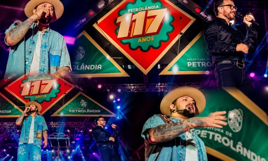 Diego & Victor Hugo animam público na abertura da Festa de São Pedro e dos 117 Anos de Petrolândia