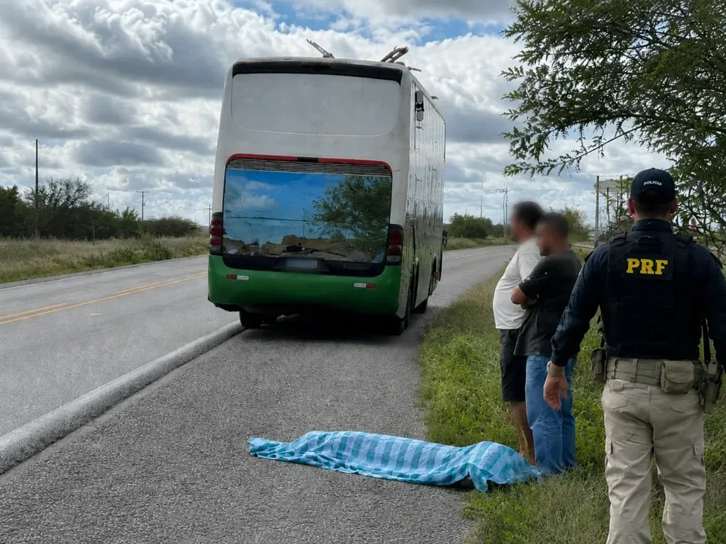Mulher morre atropelada por ônibus na BR-423, em Delmiro Gouveia