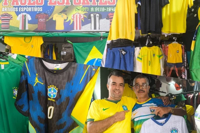 Vista o Verde e Amarelo: Paulo Esportes tem camisas da Seleção Brasileira com o melhor preço e qualidade de Petrolândia para a Copa do Mundo 2026