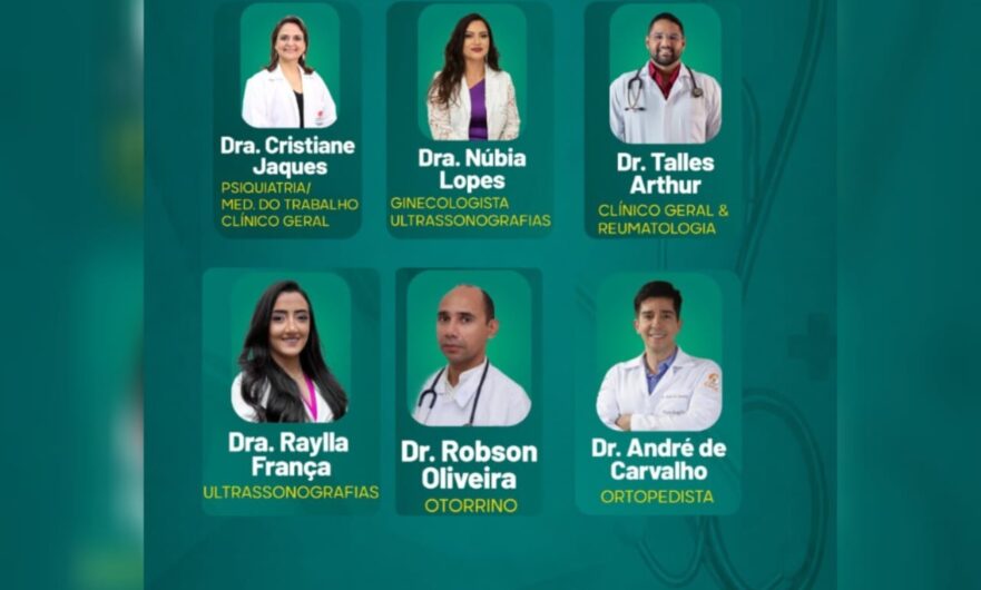 Clínica e Laboratório Jaques divulga agenda médica da semana com especialistas em diversas áreas em Tacaratu