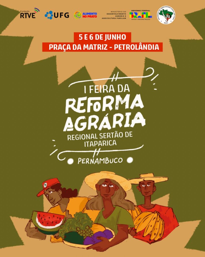 MST realiza em Petrolândia a 1ª Feira da Reforma Agrária da Regional Sertão de Itaparica nos dias 5 e 6 de junho