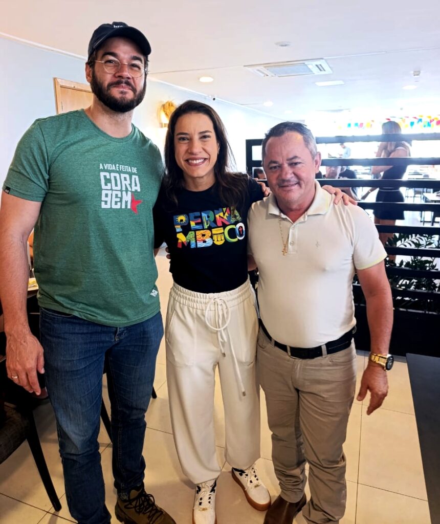 Petrolândia: Vereador Keno do Logradouro se reúne com Raquel Lyra e Túlio Gadêlha durante agenda em Petrolina