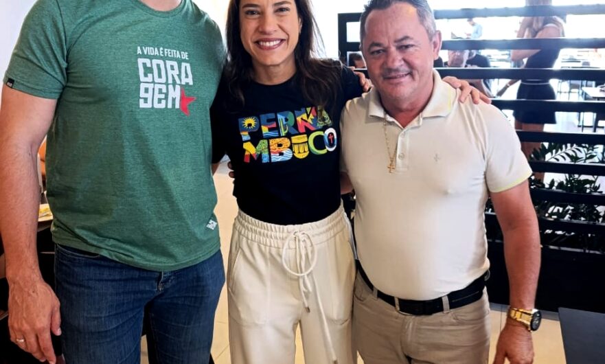 Petrolândia: Vereador Keno do Logradouro se reúne com Raquel Lyra e Túlio Gadêlha durante agenda em Petrolina